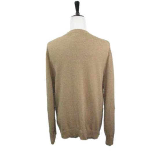 Lands' End Tan Button Front Grandpa Sweater Size Large - Picture 3 of 5